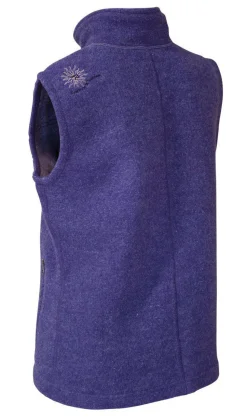 BEATA VEST, 100% FILTAD ULL — PURPLE HAZE