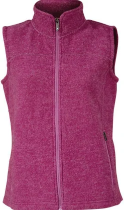 BEATA VEST, 100% FILTAD ULL — VERY BERRY