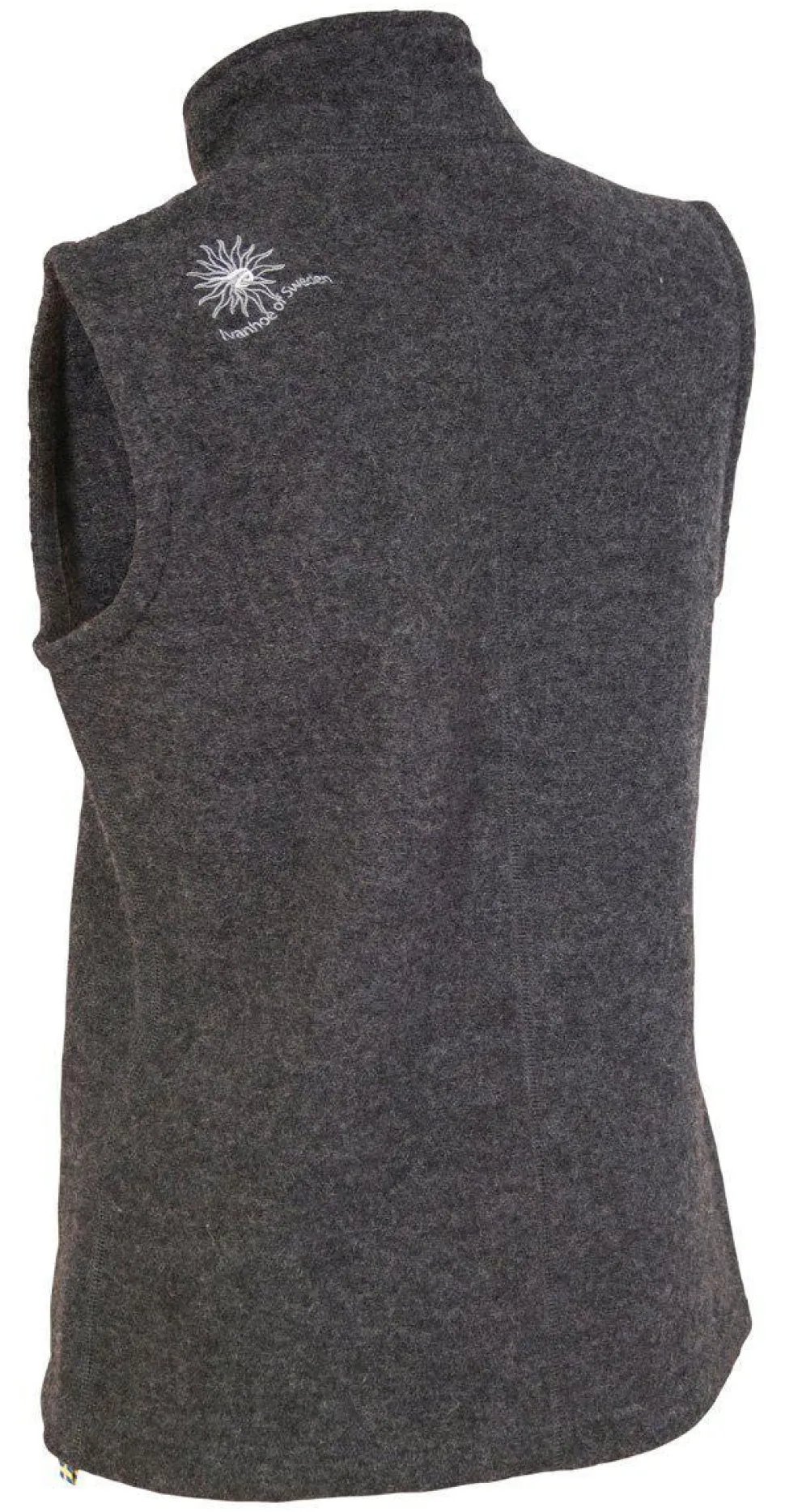FLORA VEST, 60% FILTAD ULL, 40% LYOCELL — GRAPHITE MARL