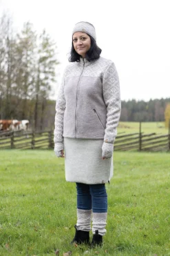 FREYA LEGWARMERS — GREY MARL