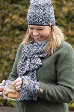 FREYA SCARF — GRAPHITE MARL