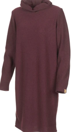 GY GISSLARP DRESS, 60% FILTAD ULL, 40% LYOCELL — RUBY WINE
