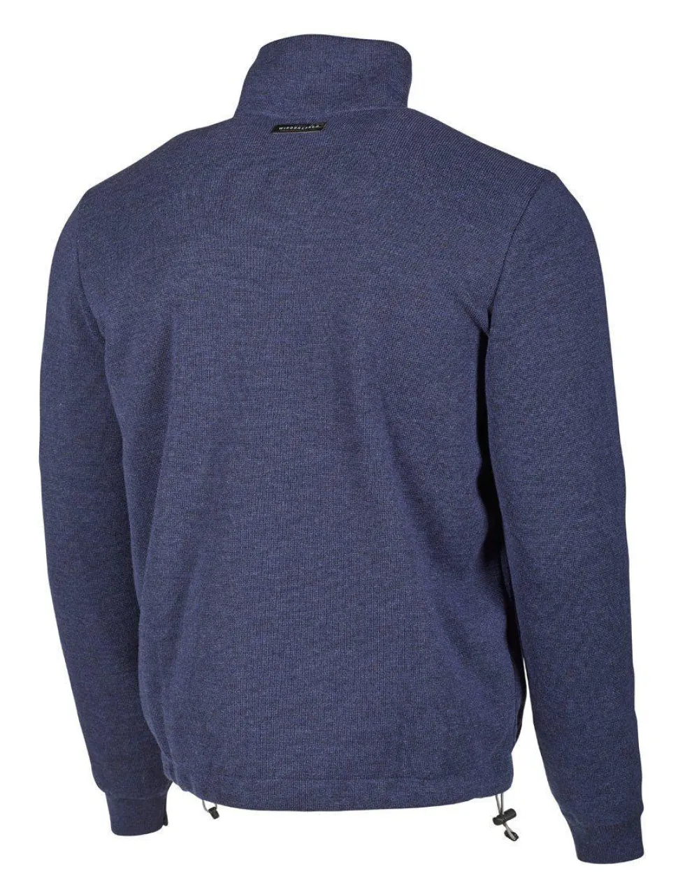 HADAR FULL ZIP WINDBREAKER, 100% EXTRA FINE MERINOULL — STEELBLUE