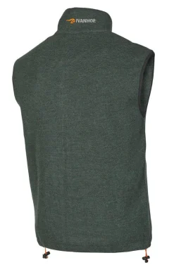 HADAR VEST, 100% EXTRA FINE MERINOULL — RIFLE GREEN
