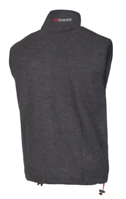 HADAR VEST, 100% EXTRA FINE MERINOULL — GRAPHITE MARL