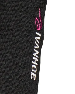 HEDDA FULL ZIP, 100% EXTRA FINE MERINOULL — BLACK