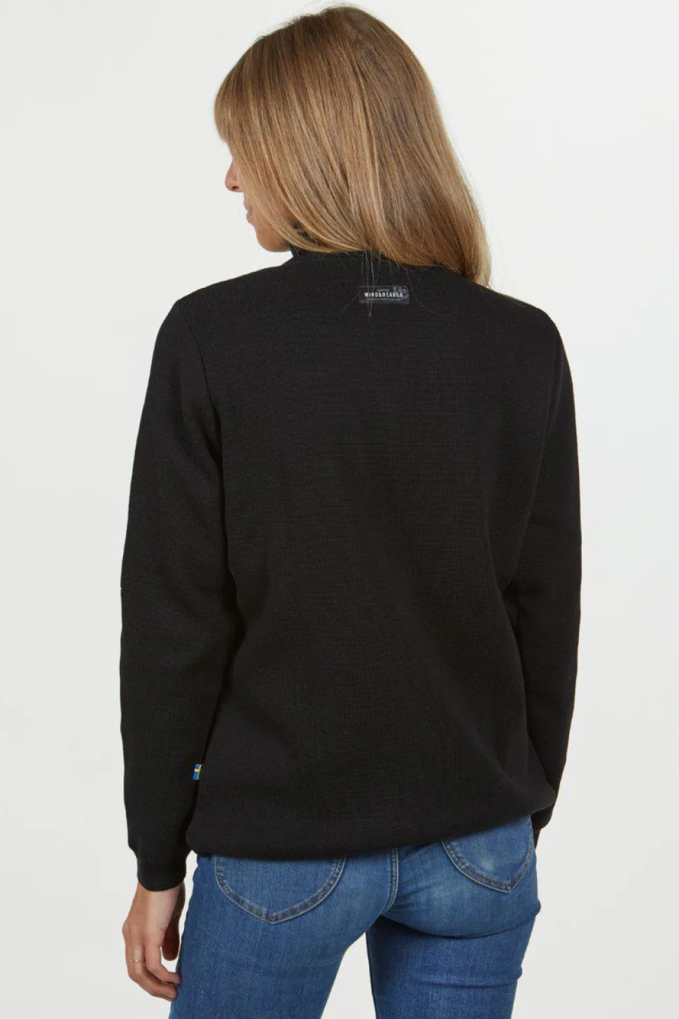 HEDDA WINDBREAKER, 100% EXTRA FINE MERINOULL — NAVY