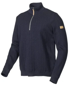 HUGO HALF ZIP, WINDBREAKER, 100% ULL — NAVY