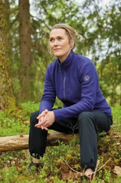 LEONA FULL ZIP, 98% ULL — DARK PURPLE