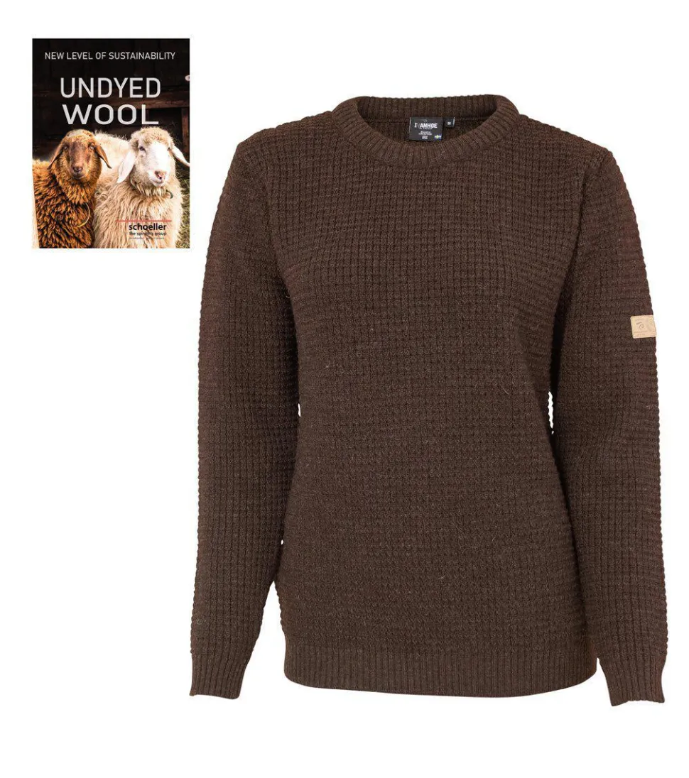 NLS PETAL FEMALE, 100% OFÄRGAD ULL — COFFEE BEAN