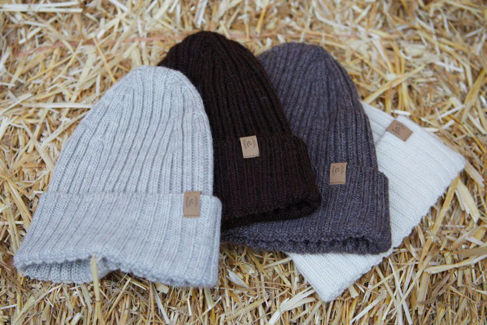 NLS RIB HAT, 100% OFÄRGAD ULL — BIRCH