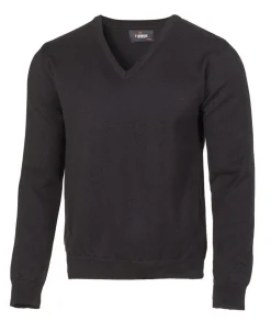 PD V-NECK MALE — BLACK