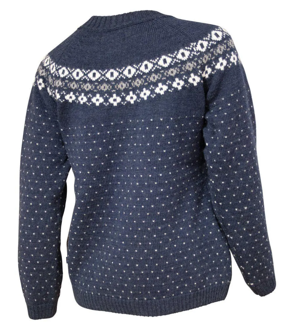 SIRE CREWNECK, 100% ULL — LIGHT NAVY