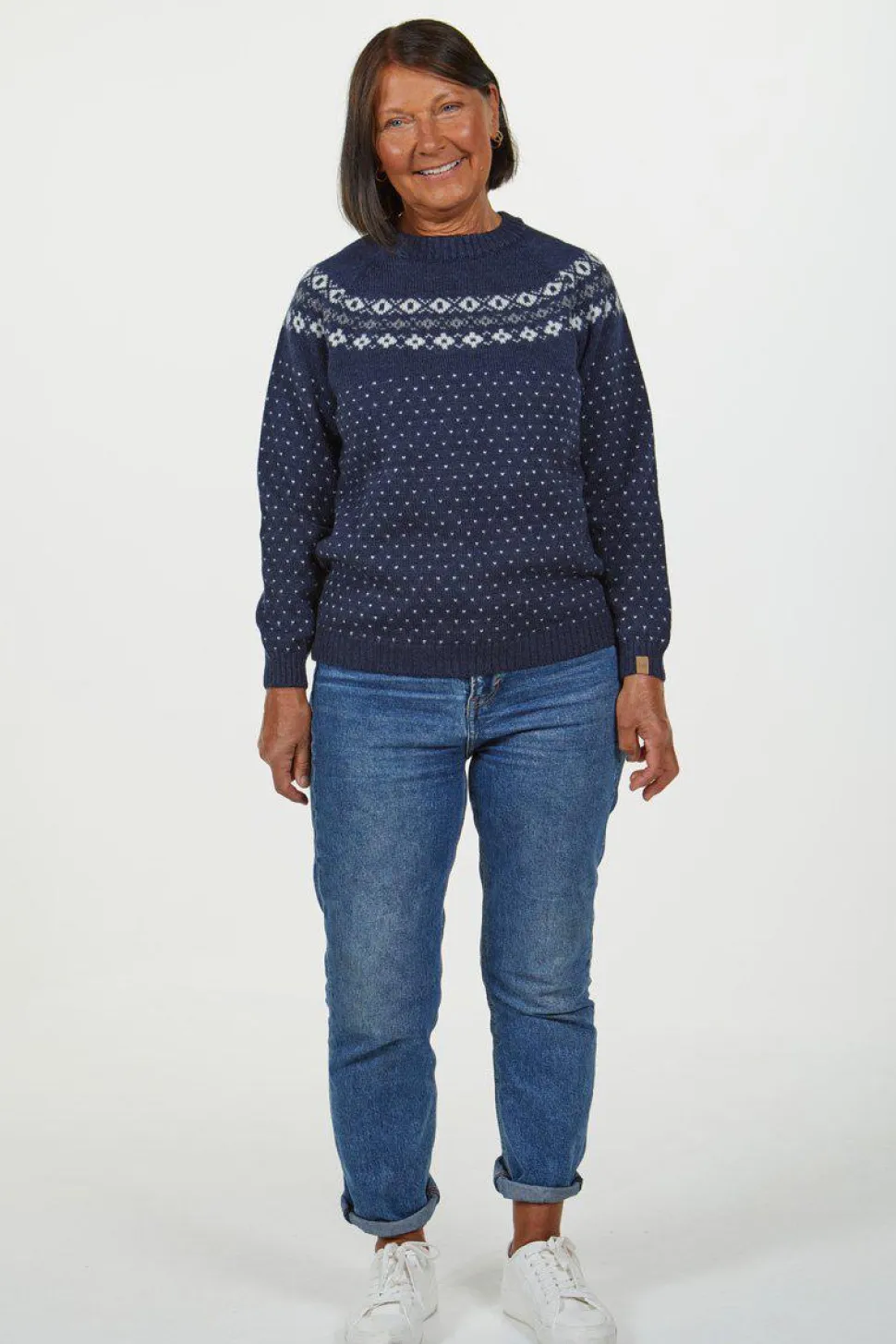 SIRE CREWNECK, 100% ULL — WINTER WHITE