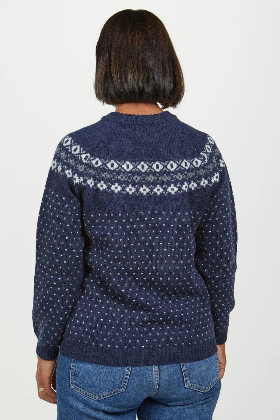SIRE CREWNECK, 100% ULL — WINTER WHITE