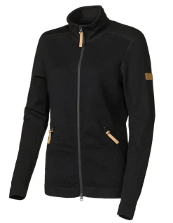 VANJA FULL ZIP, 69% ULL — BLACK