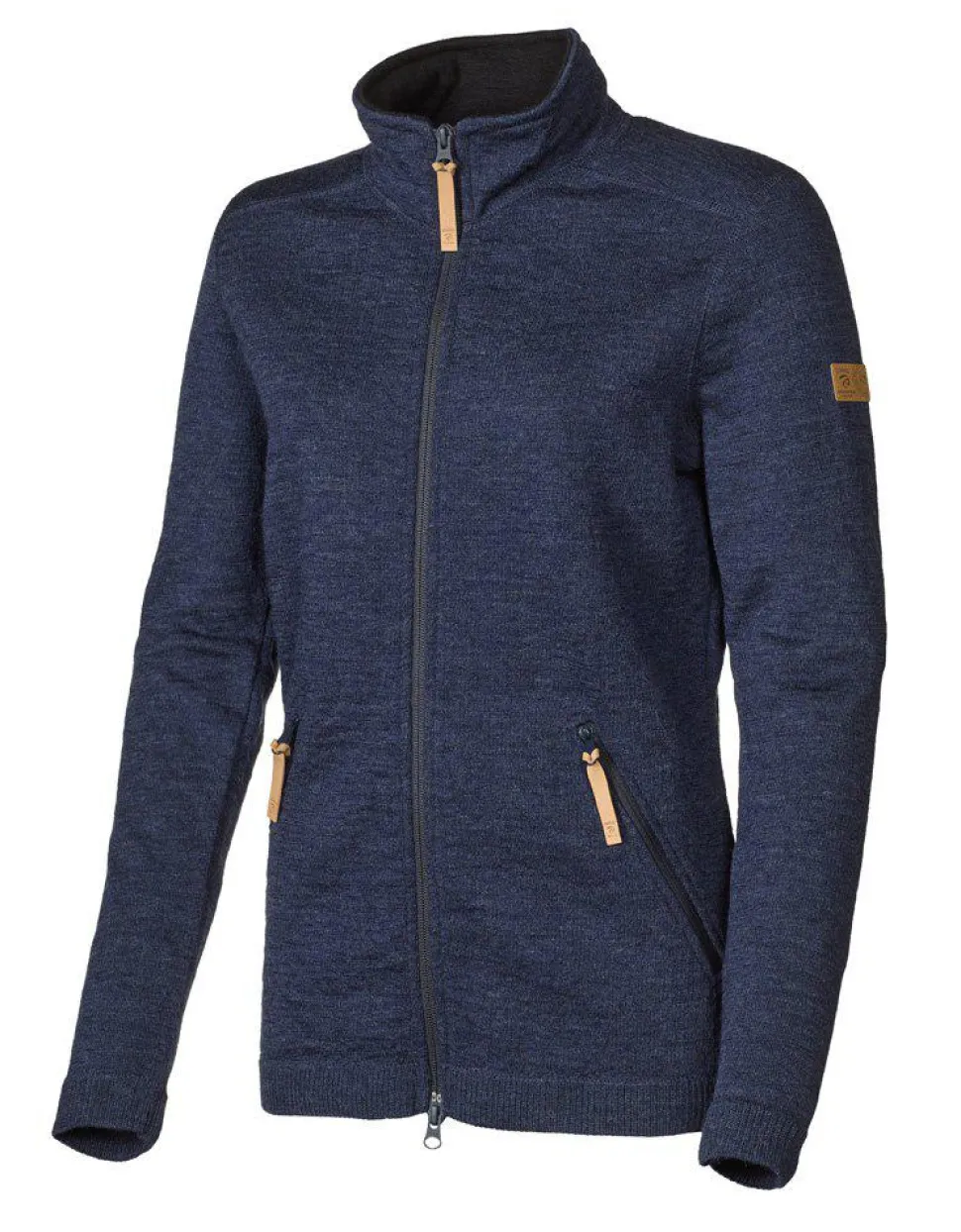 VANJA FULL ZIP, 69% ULL — LIGHT NAVY