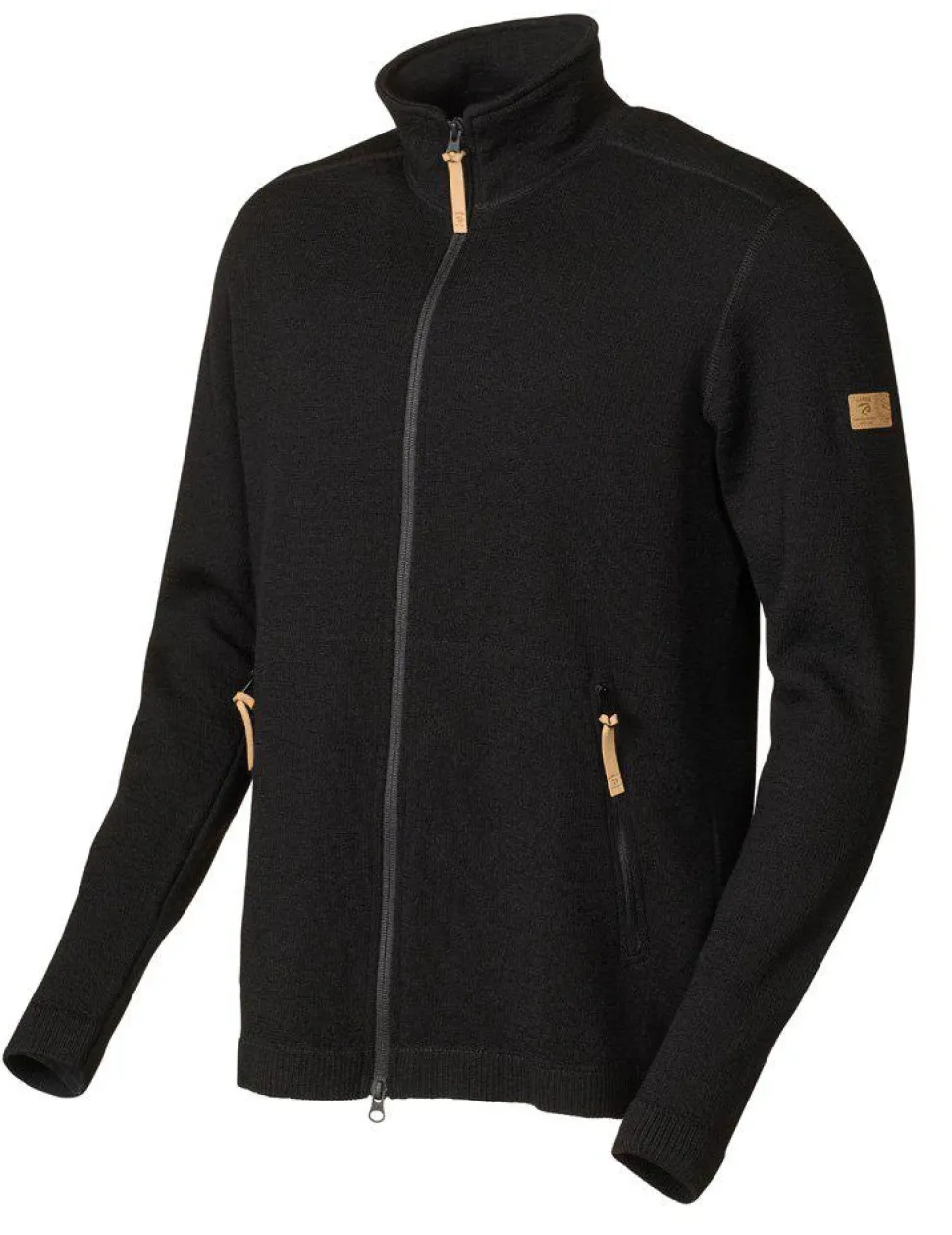 VOLMAR FULL ZIP, 69% ULL — BLACK