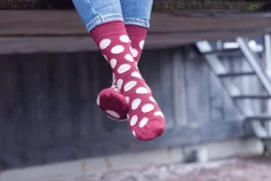 WOOL SOCK DOT — GREY
