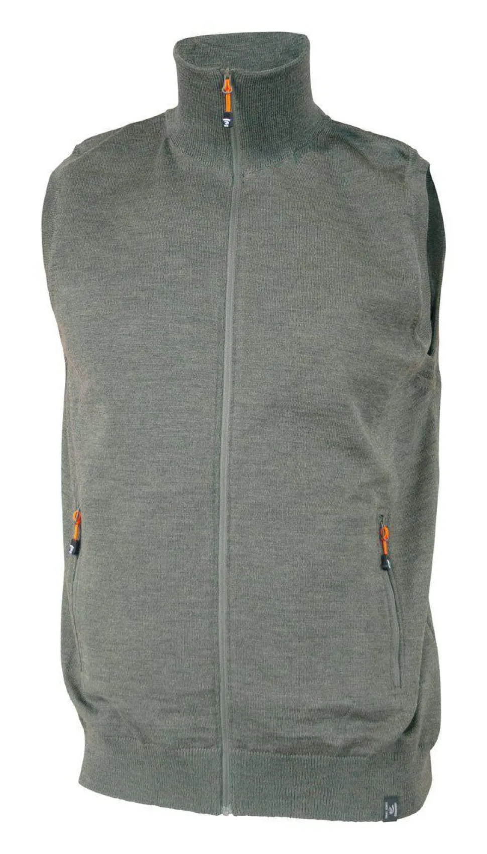 YORK VEST WINDBREAKER , 100% EXTRA FINE MERINOULL — LIGHT LODEN